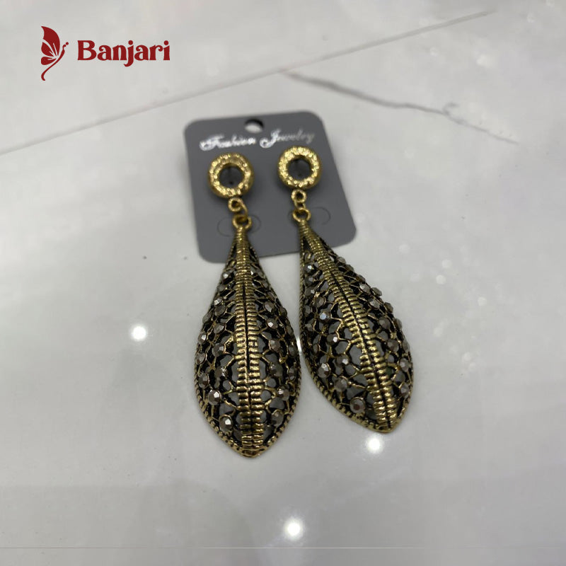 Royal Gilded Cage Filigree Drop Antique Earrings
