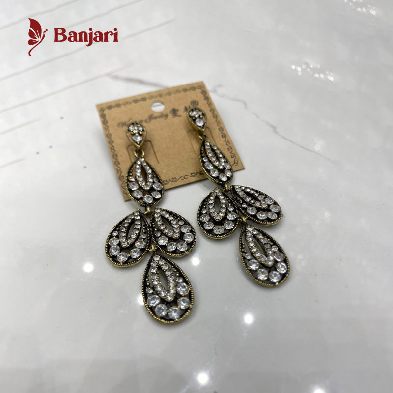 Celestial Tiered Antique Chandelier Earrings