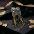Royal Gilded Cage Filigree Drop Antique Earrings