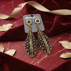 Royal Gilded Cage Filigree Drop Antique Earrings