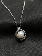 Pearl Pendant Stainless Steel Necklace for Women | Elegant, Waterproof & Tarnish-Resistant Jewelry