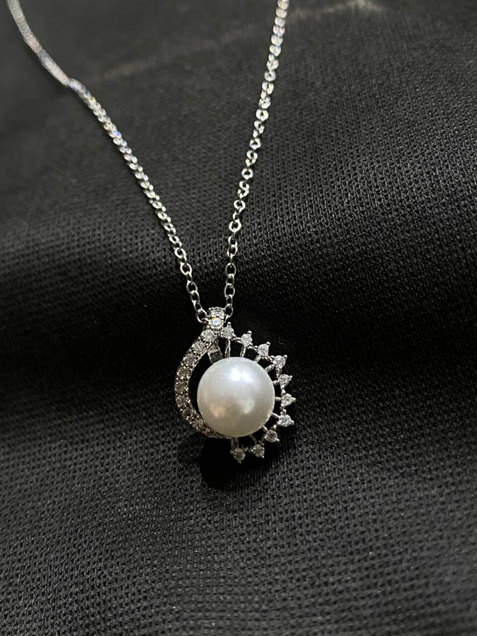Pearl Pendant Stainless Steel Necklace for Women | Elegant, Waterproof & Tarnish-Resistant Jewelry