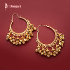 Kashmiri Heritage Filigree Bali with Ghungroo Drops