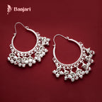 Kashmiri Heritage Filigree Bali with Ghungroo Drops