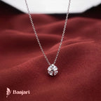 Timeless Solitaire Cross-Prong Pendant Necklace