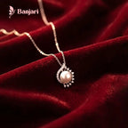 Pearl Pendant Stainless Steel Necklace for Women | Elegant, Waterproof & Tarnish-Resistant Jewelry