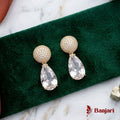 Radiant Pave Sphere & Teardrop 1 Carat Zircon Earrings