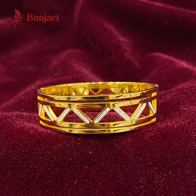 Geometric Prism Stainless Steel Kara