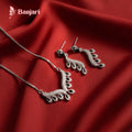 Midnight Majesty Silver & Black Zirconia Jewelry Set