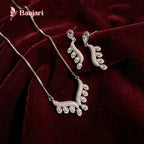 Midnight Majesty Silver & Black Zirconia Jewelry Set